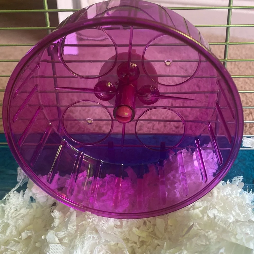 Hamster cage with Hamster wheel, Food bowl, And water bottle